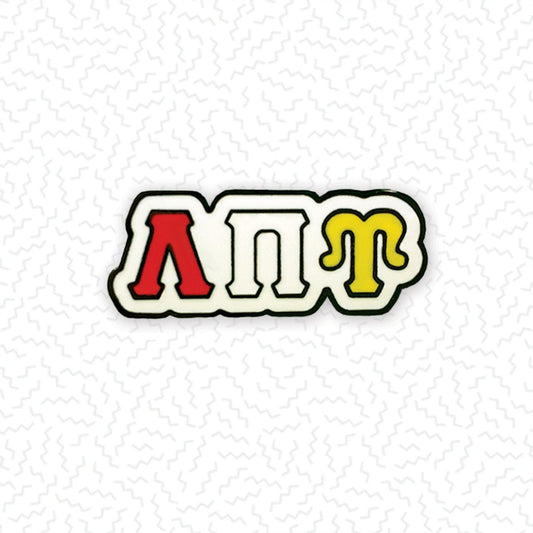 Tricolor Letter Enamel Pin