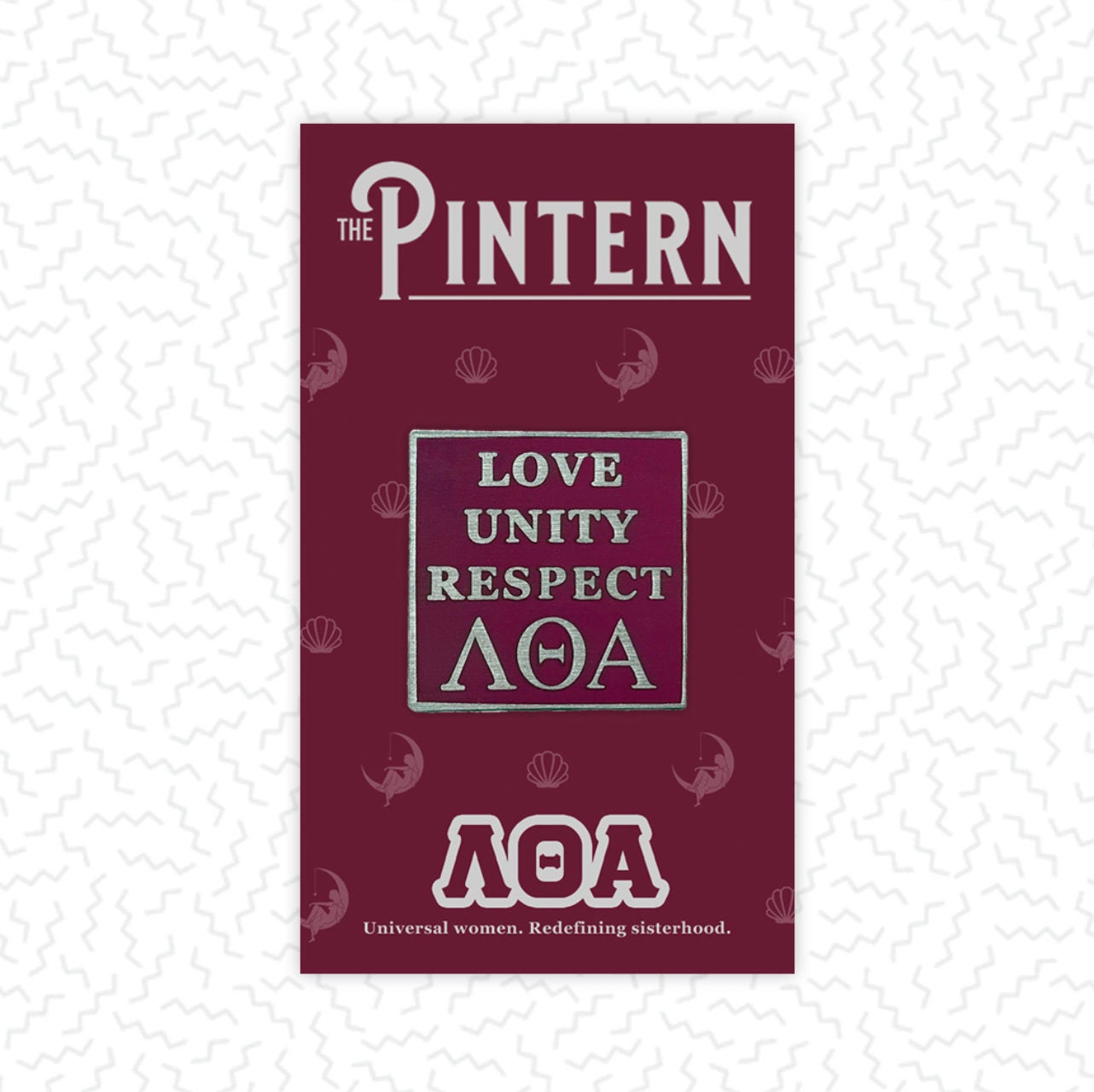 Block Enamel Pin