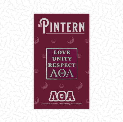 Block Enamel Pin